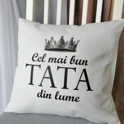 Pernă decorativă-'Cel mai bun TATA din lume'