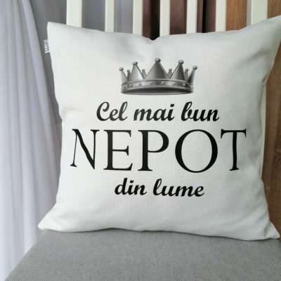 Pernă decorativă – ‘Cel mai bun NEPOT din lume’