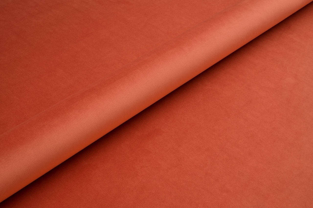 Material tapiterie catifea MAGIC VELVET Portocaliu cărămiziu 2242
