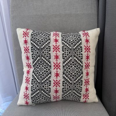 Față de perna decorativa - Rustic roșu