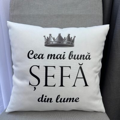 Pernă decorativă-‘Cea mai bună SEFA din lume’