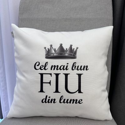 Pernă decorativă-‘Cel mai bun FIU din lume’