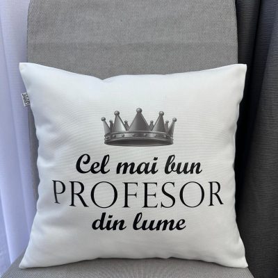 Pernă decorativă-‘Cel mai bun PROFESOR din lume’