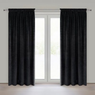 Draperie catifea NEGRU 135X270