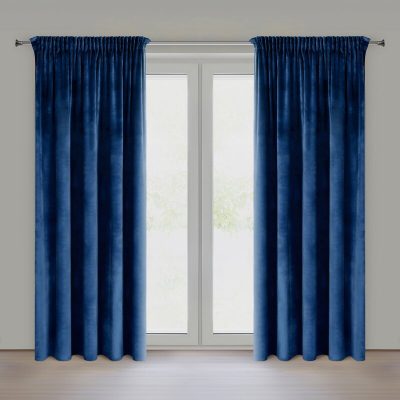 Draperie catifea ALBASTRU 135X270