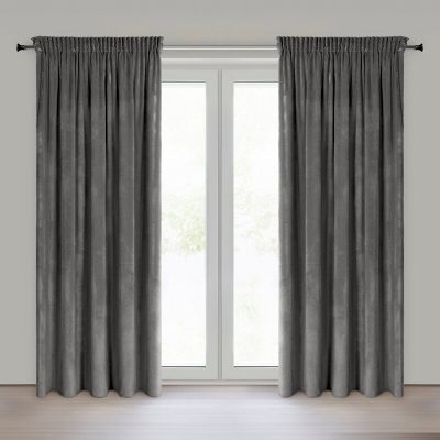 Draperie catifea GRI-INCHIS 135X270