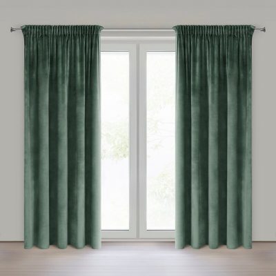 Draperie catifea MENTA INCHIS 140X270