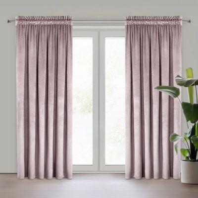 Draperie catifea ROZ PUDRAT 140X270