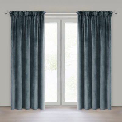 Draperie catifea ALBASTRU MARIN 140X270