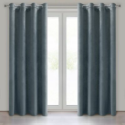 Draperie catifea ALBASTRU MARIN 140X250