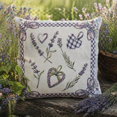 Față de pernă decorativă-Farmec de Lavandă