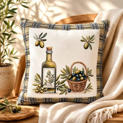 Față de pernă decorativă-Olive