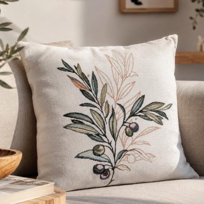 Față de pernă decorativă-Botanical Olive