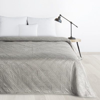 Cuvertură microfibră cu model-gri deschis 220X240