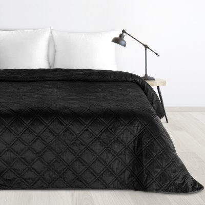 Cuvertură microfibră – negru 220X240