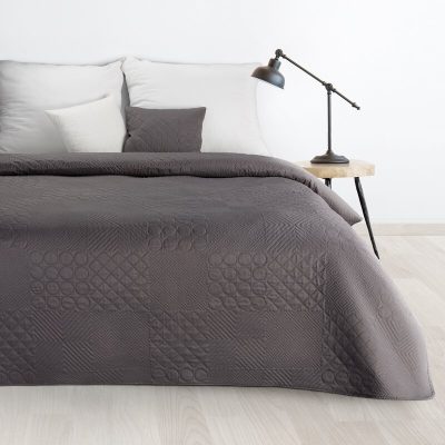 Cuvertură de pat microfibra-gri 220X240