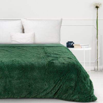 Pătură pufoasă verde-170X210
